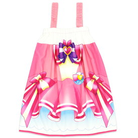 わんだふるぷりきゅあ プリキュア ラップタオル ラップドレス 巻きタオル 60cm 60丈 肩紐付き なりきり UVカット タオル 女の子 マイクロファイバー プリキュアシリーズ プール スイミング 海 着替え 保育園 幼稚園 小学生 温泉 キャラクター //メール便 なら 送料無料