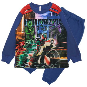 【3980円以上で送料無料】仮面ライダーゼッツ 光るパジャマ 長袖 パジャマ 裏起毛 キッズ ネイビー チャコールグレー 110 120 130 男の子 男児 保育園 幼稚園 小学生 ルームウェア 部屋着 寝間着