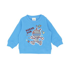 アンパンマン 服 さがら刺繍 スウェット だだんだん 長袖 男の子 80 90 95 100 綿100 裏毛 秋 冬 春 トップス ウェア トレーナー アイボリー ブルー 子供服 保育園 幼稚園 //メール便 なら 送料無料