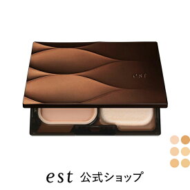 【est公式】エスト パウダーファンデーション シルキースムース（SPF22・PA+++）（9g）全6色 ツヤ 薄膜 毛穴 ヒアルロン酸 デパコス