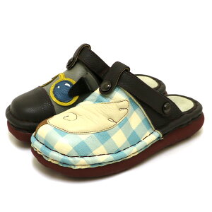 【送料無料】Estacion〜エスタシオン〜・眼鏡モチーフ2way本革サボシューズ【tge424】