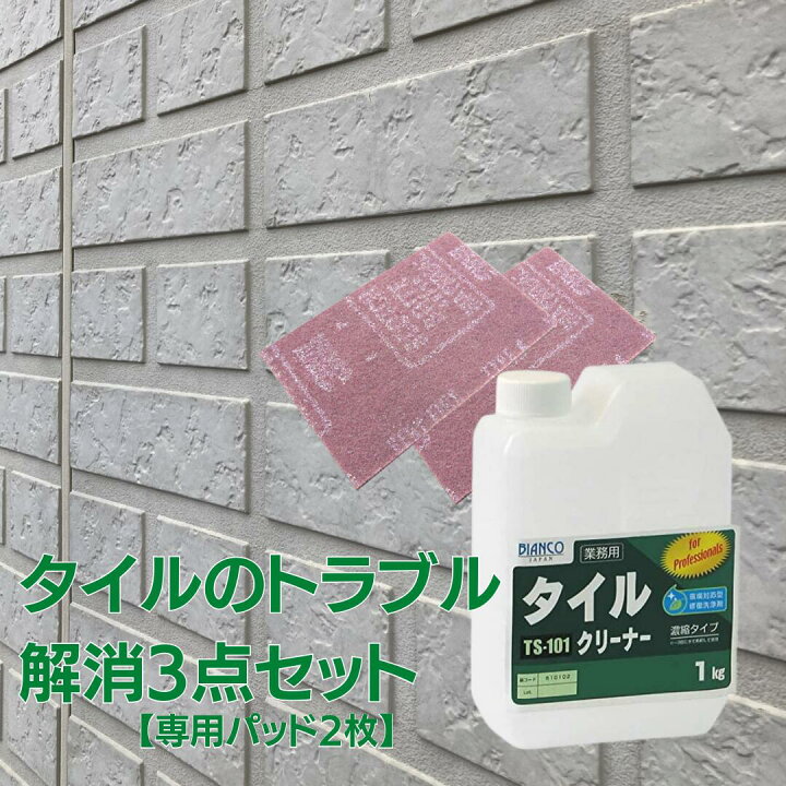 楽天市場】タイルのトラブル解消3点セット ( タイルクリーナー 1kg 