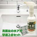 洗面台 の 水垢 撃退2点セット ( タイルクリーナー 300g1本＆専用スポンジ研磨タイプ1枚） ビアンコジャパン 洗面台 タイル 掃除 洗剤 床タイル 壁 ベランダ 洗面台 トイレ掃除 トイレ 黒ずみ 水垢 大掃除