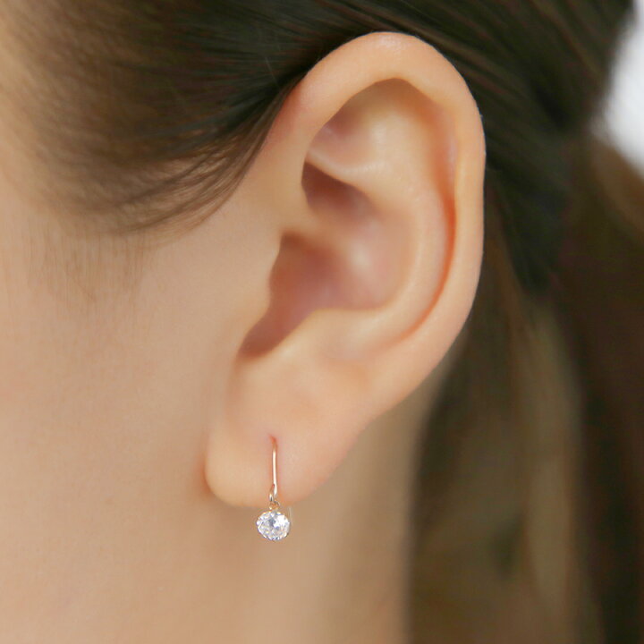 楽天市場】ピアス フックピアス レディース キュービックジルコニア 