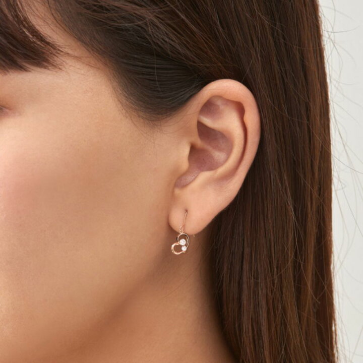 楽天市場】ピアス レディース キュービックジルコニア K18 ピンク