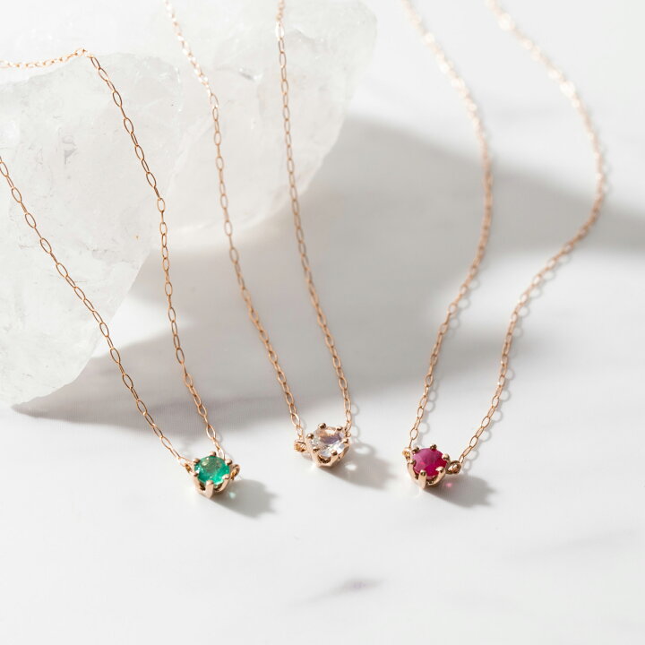 楽天市場】【 WEB限定 】 ネックレス レディース ルビー K18 ピンク 