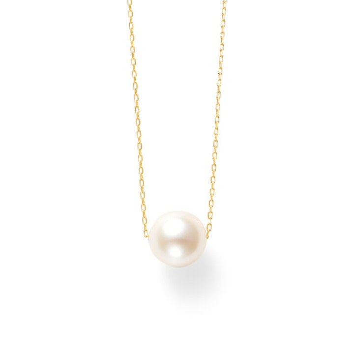 楽天市場】ネックレス レディース パール あこや真珠 K18 イエロー 