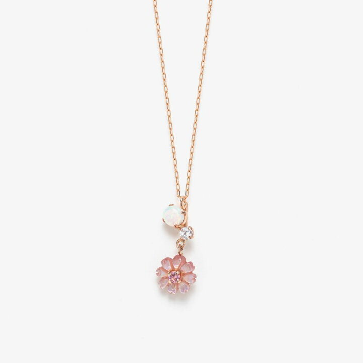 楽天市場】【5％OFFクーポン! 4/18 0:00-4/21 9:59迄】 ネックレス BLOOM ピンクゴールドペンダントネックレス