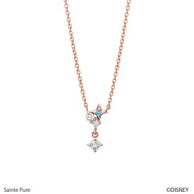 【数量限定SALE 30％OFF】 Disney ディズニー ネックレス レディース ブルートパーズ シルバー 【 ESTELLE エステール 】 プレゼント 贈り物 ギフト 20代 30代 40代 50代 60代 ジュエリー