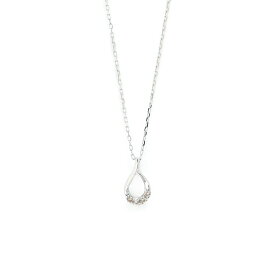 【数量限定SALE 40％OFF】 【 WEB限定 】 ネックレス レディース ダイヤモンド K10 ホワイトゴールド 10k 10金 しずく 【 ESTELLE エステール 】 プレゼント 贈り物 ギフト 20代 30代 40代 50代 60代 ジュエリー