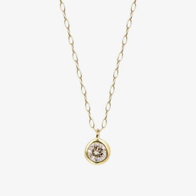【 WEB限定 】 ネックレス レディース ダイヤモンド K18 イエローゴールド 18k 18金 一粒 1粒 【 ESTELLE エステール 】 プレゼント 贈り物 ギフト 20代 30代 40代 50代 60代 ジュエリー