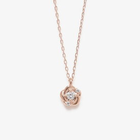 【 WEB限定 】 ネックレス レディース ダイヤモンド K10 ピンクゴールド 10k 10金 花 フラワー 【 ESTELLE エステール 】 プレゼント 贈り物 ギフト 20代 30代 40代 50代 60代 ジュエリー