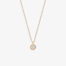 【 WEB限定 】 ネックレス レディース ダイヤモンド K18 ピンクゴールド 18金 一粒 1粒 【 ESTELLE エステール 】 プレゼント 贈り物 ギフト 20代 30代 40代 50代 60代 ジュエリー