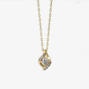【10/24 20:00-10/25 23:59迄1,000円OFFクーポン】 【 WEB限定 】 ネックレス レディース ダイヤモンド K10 イエローゴールド 10k 10金 【 ESTELLE エステール 】 プレゼント 贈り物 ギフト 20代 30代 40代 50代