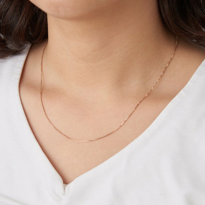 楽天市場】ネックレス レディース K18 ピンクゴールド 18k 18金 