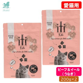 【2袋 まとめ買いお得】 イティ iti イティキャット ビーフ＆イール（うなぎ） 200g×2 キャットフード プレミアムキャットフード エアドライ 猫用 ペットフード ジャーキー 小猫 仔猫 シニア猫 老猫 ビーフ ビーフジャーキー エアドライフード 猫用フード キャットフード