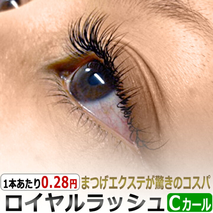 楽天市場 まつ毛エクステ アイラッシュが驚きのコスパ 1本0 28円 ロイヤルラッシュ Royal Lash 0 5g Cカール まつげエクステ バルク エステの時間