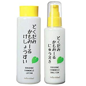 ǂ݂݁[鉻ϐ200ml+t 120ml Organic herbal cosmetics DOKUDAMI Chamomile Lotion + Emulsion