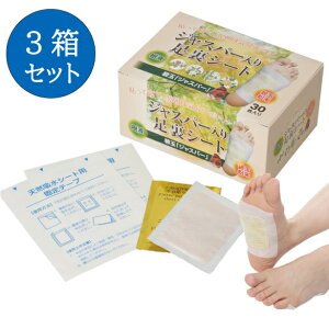 【3箱セット】ジャスパー入り足裏シート 30枚入り x 3箱セット 碧玉(パワーストーン)配合 天然樹液成分 遠赤外線 フットケア ぽかぽか リフレッシュ 疲労回復 テレビ・雑誌・新聞紹介商品 デ