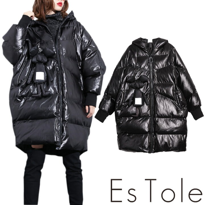 楽天市場】【送料無料】EsTole マスコット付きビックダウンコート 