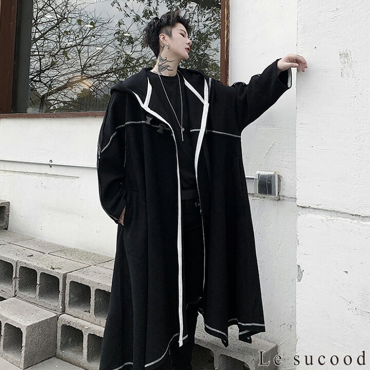 楽天市場】【Le sucood】 オーバーサイズバックルパーカーマント 