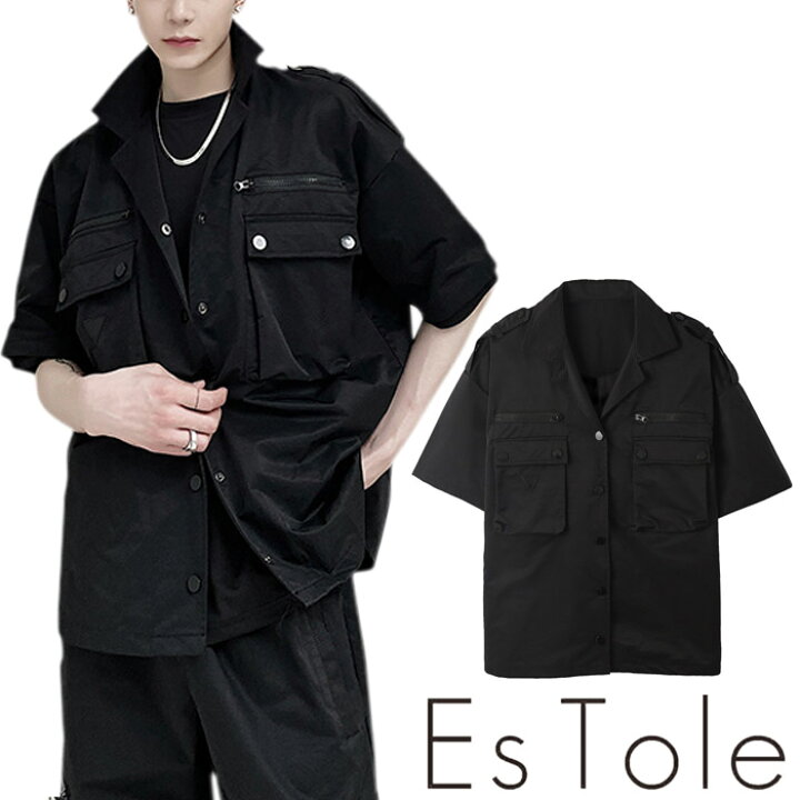 楽天市場】【送料無料】EsTole マルチポケット半袖シャツ ミリタリー 