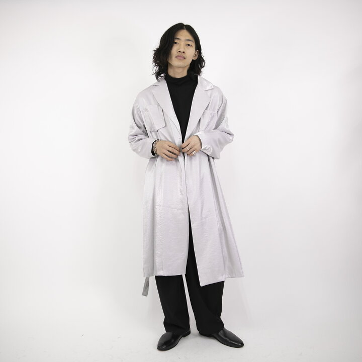 楽天市場】【Le sucood】シルバーコート ガウンコート ロングコート 