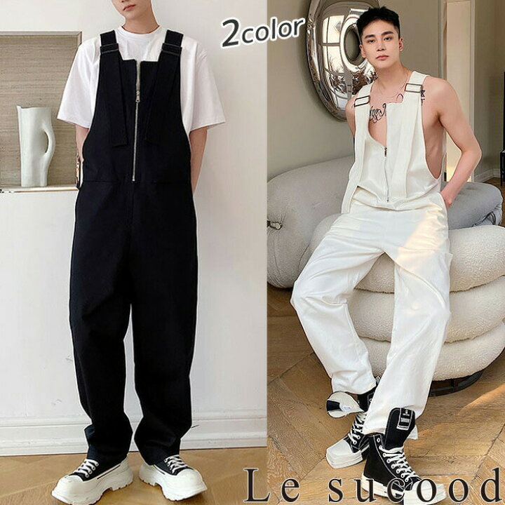 楽天市場】【Le sucood】ジップアップオーバーオール サロペット 