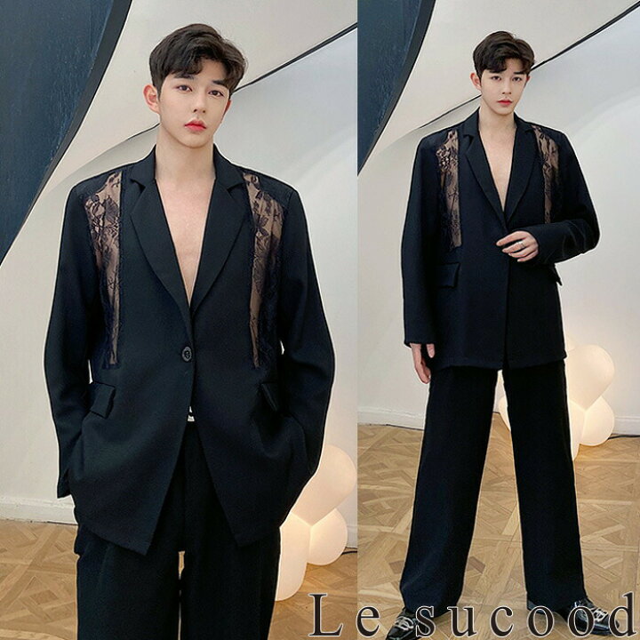 楽天市場】【Le sucood】シースルーレース切替ジャケット シースルー  