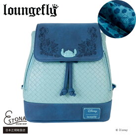 【Loungefly公式】DISNEY STITCH EMBROIDERED MINI BACKPACK│ ラウンジフライ バッグ バックパック ディズニー ステッチ キャラクター