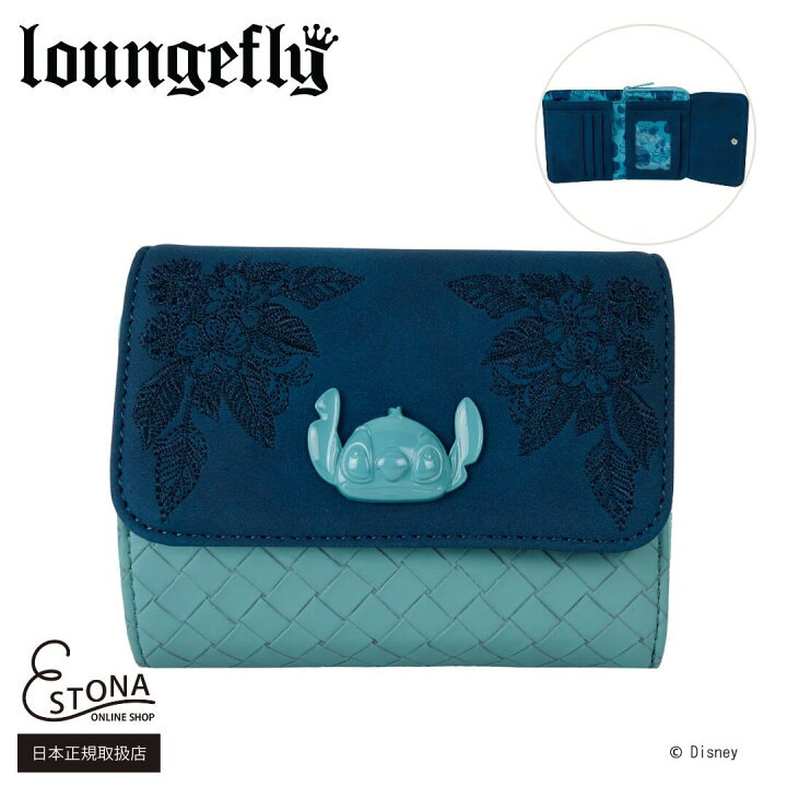 楽天市場】【Loungefly公式】 DISNEY STITCH EMBROIDERED WALLET 