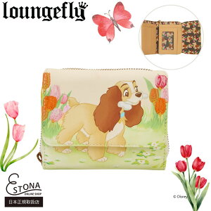 �yLoungefly�����zLF WD LADY TRAMP TULIP PASTEL WALLET ���E���W�t���C �f�B�Y�j�[ ����񕨌� ���f�B �`���[���b�v �h�J ���z �E�H���b�g