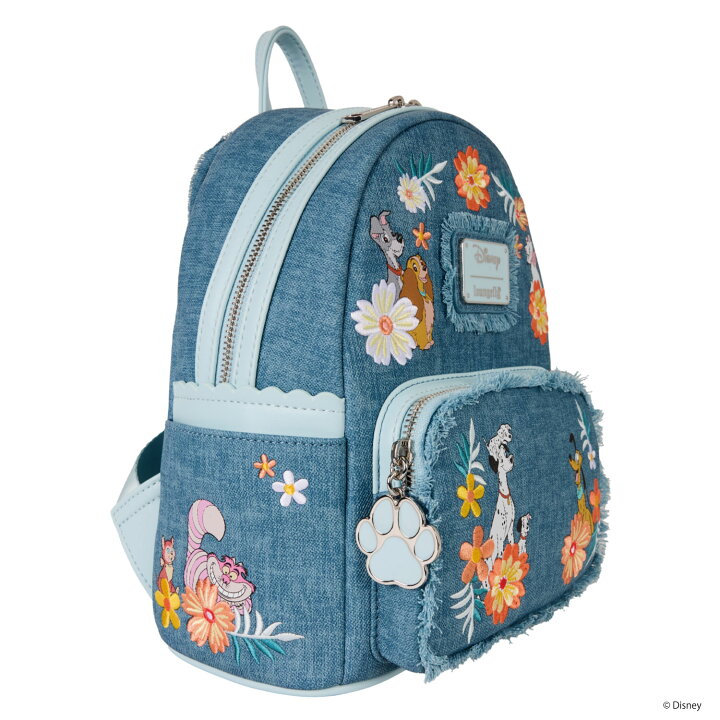 楽天市場】【Loungefly公式】DISNEY DOGS & CATS FAUX DENIM FRINGE 