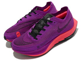 NIKE WMNS ZOOMX VAPORFLY NEXT% 2ナイキ ウィメンズ ズームX ヴェーパーフライ ネクスト% 2 レディース ランニング シューズ PURPLE/ORANGE 22-03-T#70 -J