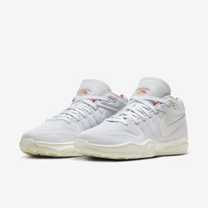 iCL NIKE AIR ZOOM G.T. HUSTLE 2GA Y[ GT nbX 2zCg IW WHITE/WHITE-SAIL-SAFETY ORANGE 24-09-S#70