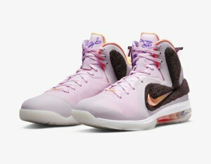 NIKE LEBRON IX �i�C�L �����Y �o�X�P�b�g�{�[�� �V���[�YPINK BROWN 22-06-S#100