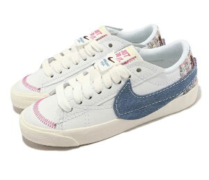 NIKE WMNS BLAZER LOW 77 JUMBOiCL fB[XJWAV[YWHITE BLUE 23-04-S#70
