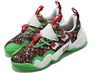 ADIDAS TRAE YOUNG 1 AfB_X gC O 1ΐ CHRISTMAS WHITE GREEN RED 22-01-T#70