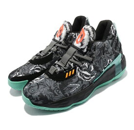 ADIDAS DAME 7 GCA アディダス メンズ　バスケットボールシューズLILLARD BLACK / ACID MINT 21-11-T#70