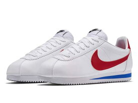 NIKE WMNS CLASSIC CORTEZ LEATHERナイキ ウィメンズ クラシック コルテッツ レザー白赤 WHITE/VARSITY RED-VARSITY ROYAL