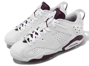 NIKE JORDAN 6 LOW GOLFiCL W[_ 6 [ St {h[ White/Bordeaux