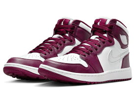 NIKE AIR JORDAN 1 HIGH GOLFナイキ エア ジョーダン 1 ハイ ゴルフ 白ボルドー BORDEAUX/WHITE/METALLIC SILVER