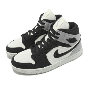 NIKE WMNS AIR JORDAN 1 MID SEiCL fB[XJWAV[YBLACK GREY 24-05-S#70