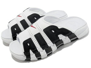 NIKE WMNS AIR MORE UPTEMPO SLIDEiCL EBY GA A Abve| XCh WHITE/BLACK