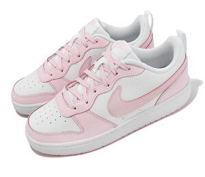 NIKE COURT BOROUGH LOW RECRAFT GSiCL R[g o[E [ Ntg GS sNzCg PINK/WHITE 23-10-S #70