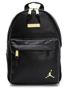 NIKE JORDAN SNAKE FAUX LEATHER BACKPACK�i�C�L �W���[�_�� �X�l�[�N �t�H�[ ���U�[ �o�b�N�p�b�N���� BLACK/GOLD