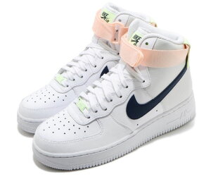 NIKE WMNS AIR FORCE 1 HIGH iCL EBY GA tH[X 1 nC fB[X JWA V[Y WHITE NAVY GREY LIGHT ORANGE 20-11-9002#80