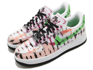 NIKE WMNS AIR FORCE 1 07 QSiCL EBY GA tH[X 1 '07 QSyTIE-DYEzy^C_CzWashed Coral/Green Strike