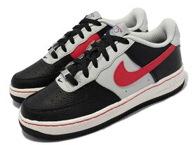 NIKE AIR FORCE 1 07 LV8 GSナイキ エアフォース1 07 LV8 GS黒チリレッド BLACK/CHILE RED21-10-T#100