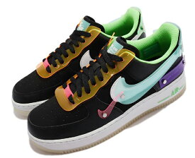 NIKE AIR FORCE 1 '07 LV8ナイキ メンズランニングシューズBLACK/WHITE-GREEN 21-11-T#100